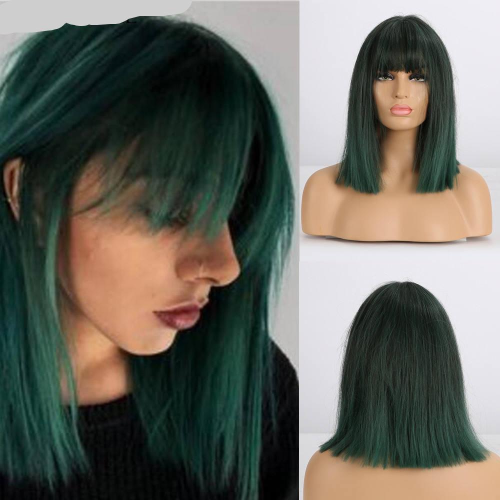 Ombre Synthetic Hair Wig for Women Straight Cosplay