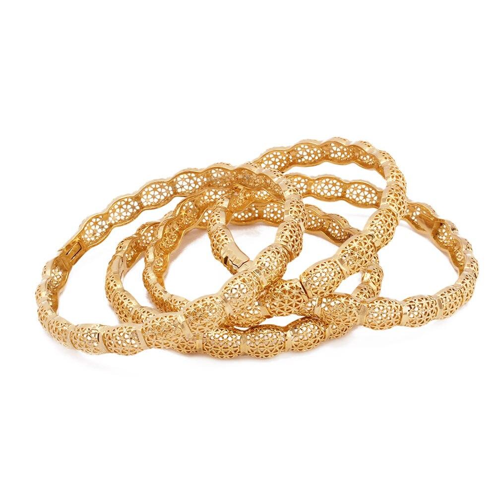 Gold Plated Copper Womens Bangles