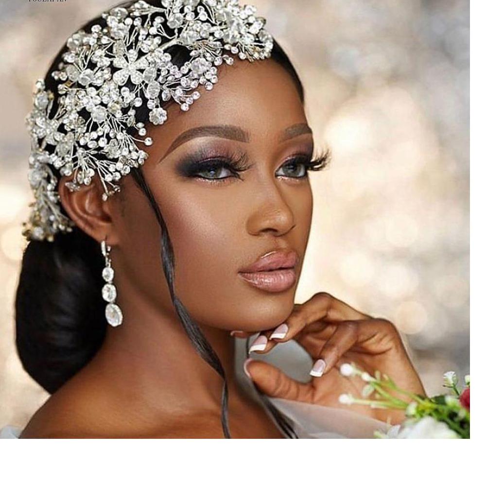Wedding Headband Bridal Crown Jewelry Silver Rhinestone Bridal Hair Accessories Bridal Hair Vines