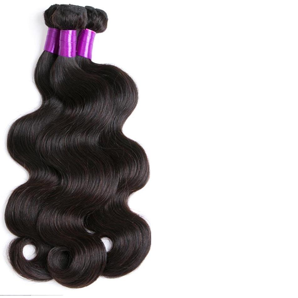 Yeswigs Brazilian Body Wave Human Hair Extensions Body Wave Bundles Natural Color 8-30Inch Remy Human Hair Extensions