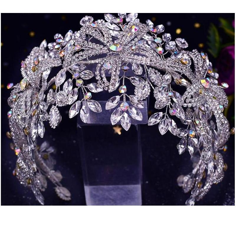 Wedding Hair Jewelry Luxury Crystal Hair Ornaments Rhinestone Wedding Crown