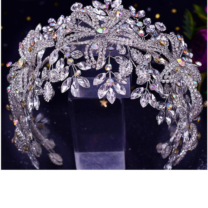 Wedding Hair Jewelry Luxury Crystal Hair Ornaments Rhinestone Wedding Crown